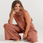 Combinaison pantalon ample à bouton et poches - Collection 2023