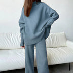 Ensemble 2PCS Col roulé & Pantalon large Confort+