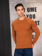 Pull Manches Longues et Col Rond torsadé - Hommes