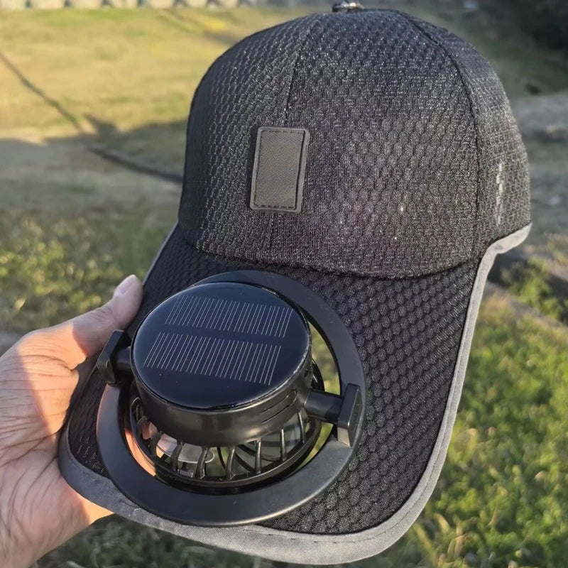 Casquette Solaire avec Ventilateur Intégré - Respirante et Rafraîchissante