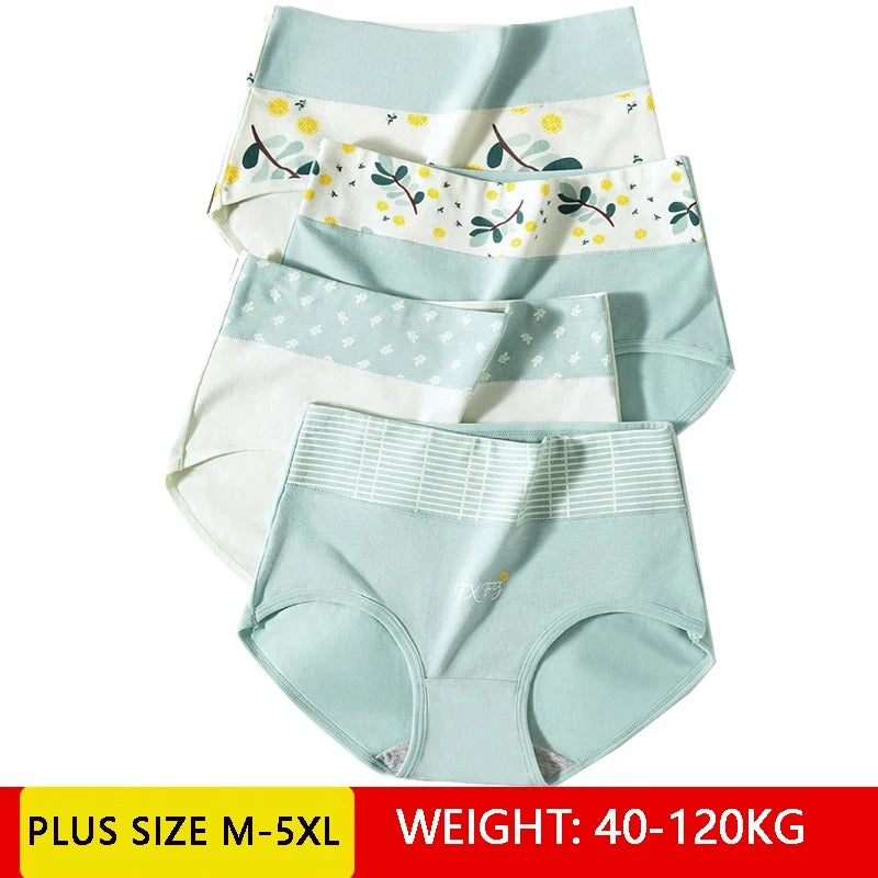ot de 4 Culottes Taille Haute en Coton pour Femme – Respirantes & Confortables