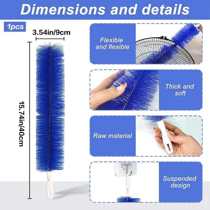 Brosse de Nettoyage Flexible Multifonction – Ventilateurs, Stores & Zones Difficiles d’Accès – 1 ACHETÉE = 1 OFFERTE