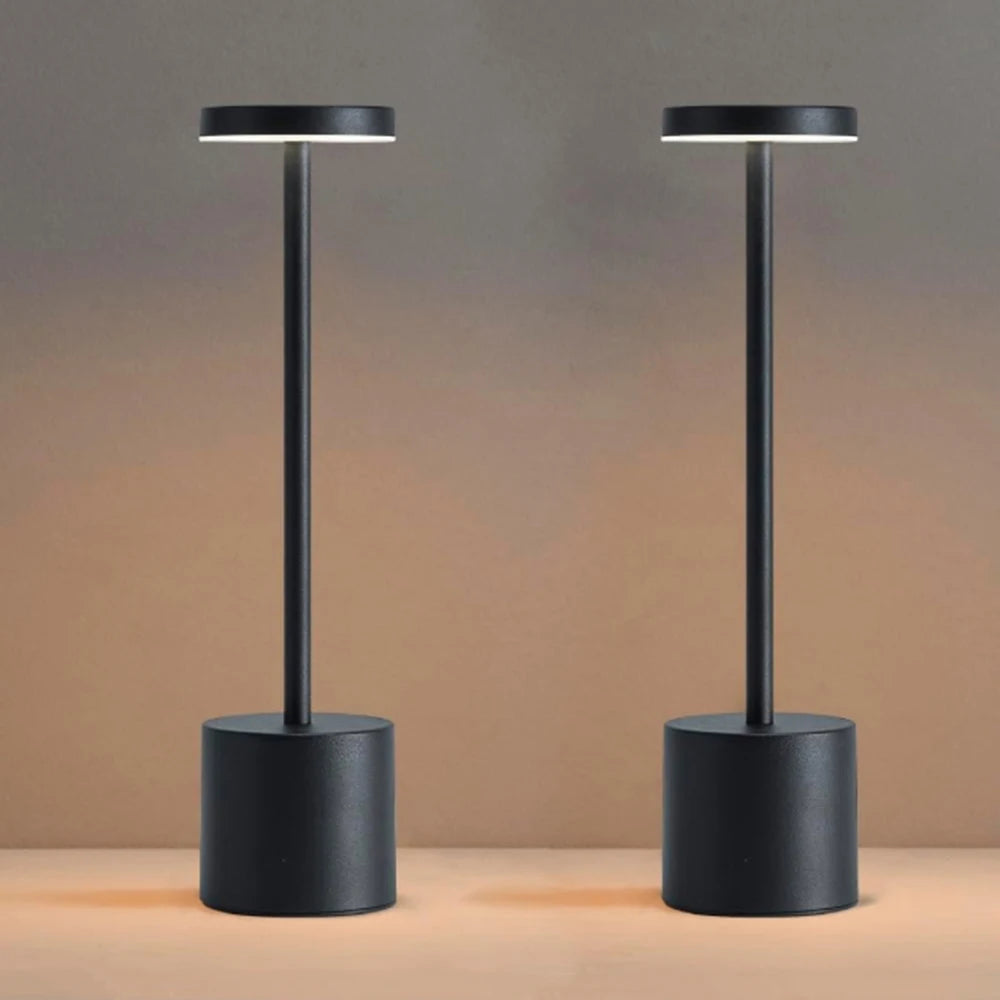 Lampe de Table LED Sans Fil Rechargeable – 3 Intensités Tactiles
