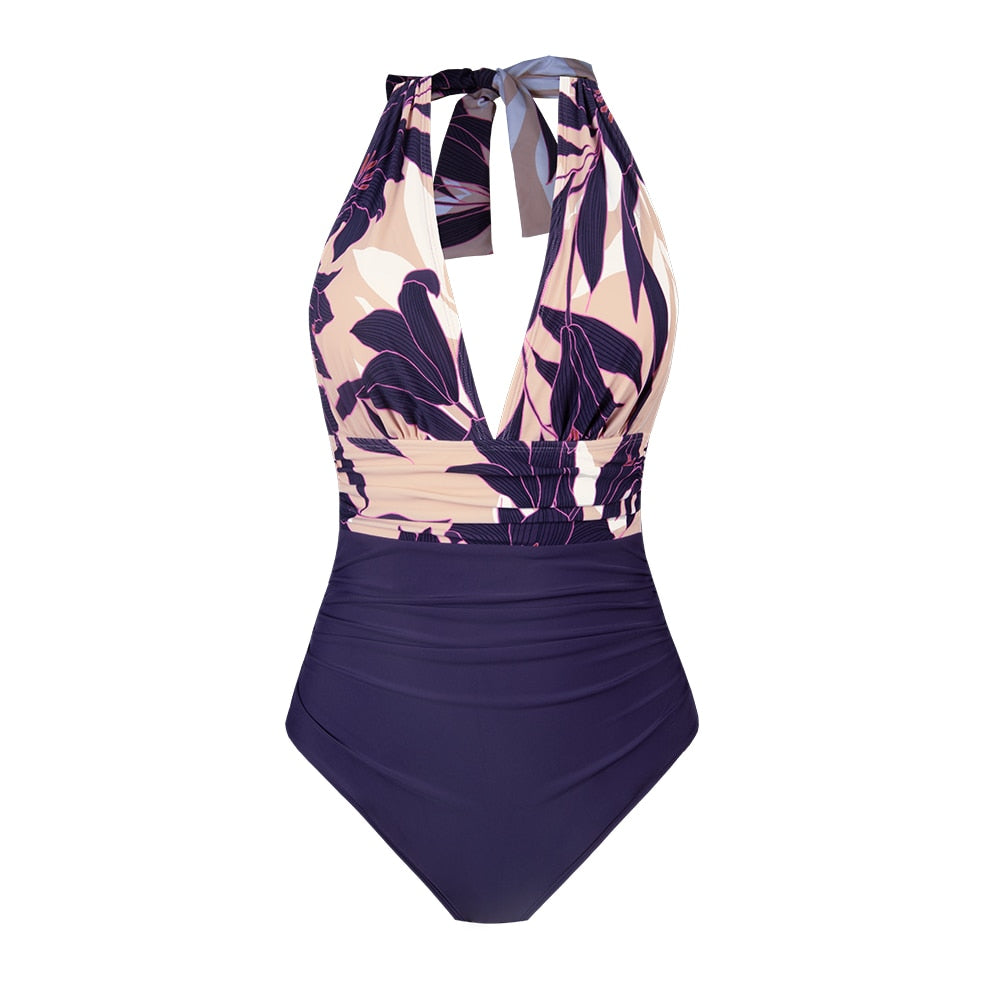 Maillot de bain 1PC décolleté plongeant - Collection été 2023