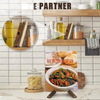 Porte Livre Recette en Bois pour Cuisine