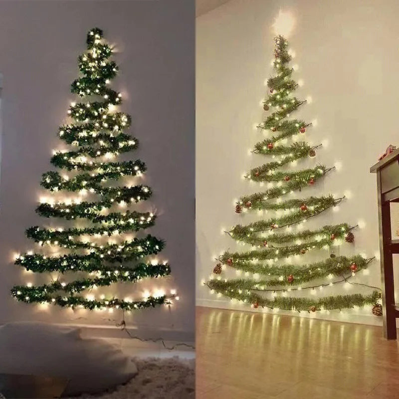 Guirlande Lumineuse Sapin Artificiel - Créer votre Arbre de Noël Mural
