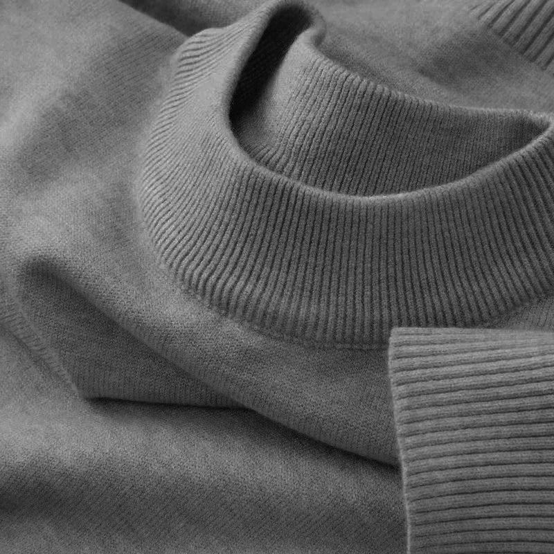 Pull Tricot BASIC en Laine à Col Rond - Homme
