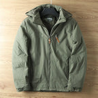 OUTDOOR - Veste imperméable à capuche intérieur polaire - Homme