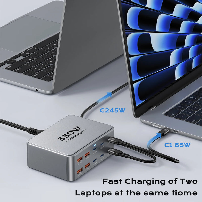 Station de Charge Ultra-Puissante 10-en-1 – 330W