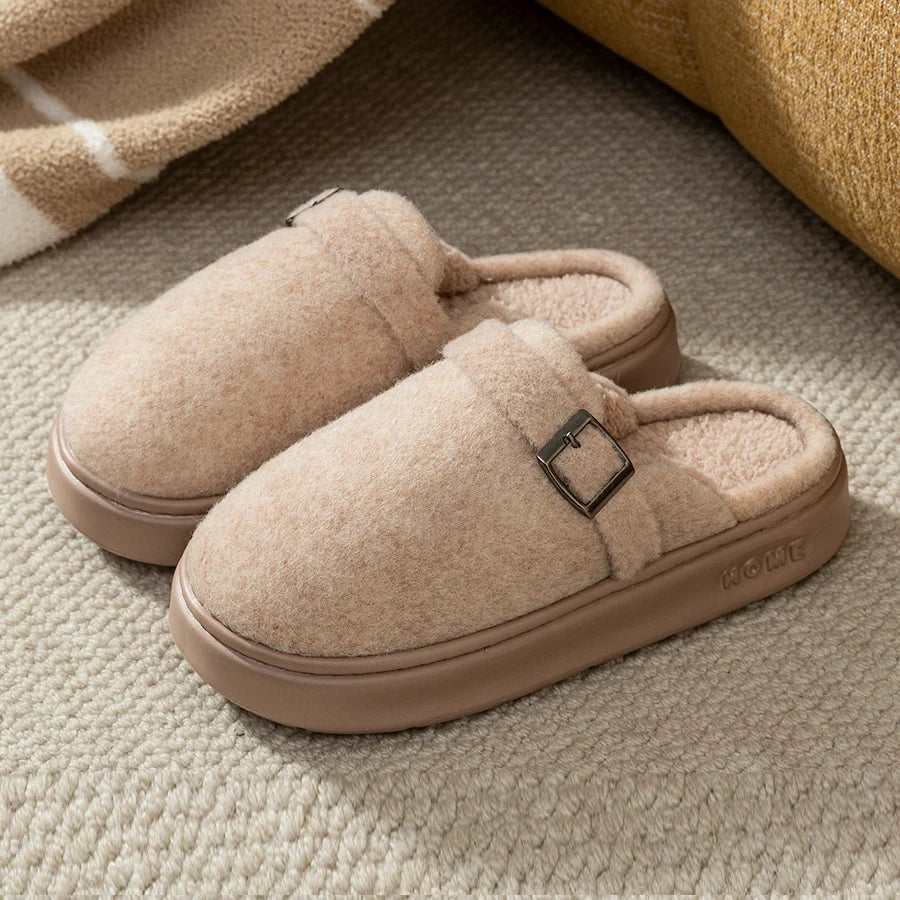 Pantoufles Mules à Sangles Chaudes & Antidérapantes - Mixte