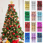 Lot de 6 Boules de Noël - 60mm