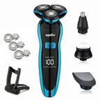 Rasoir Électrique Visage, Cheveux & Corps Étanche + 5 Accessoires OFFERTS