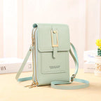 Pochette portefeuille tactile pour téléphone en Cuir