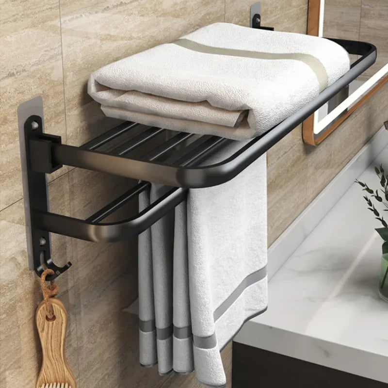 Porte-serviette pliant de salle de bain