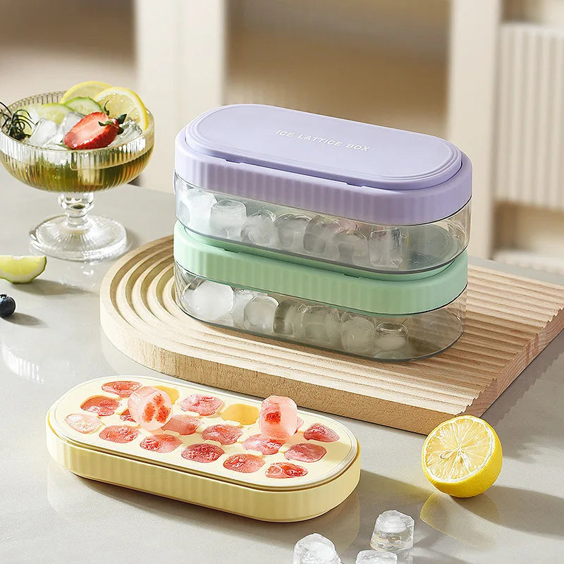 Moule à glaçon en silicone innovant - 18 Glaçons