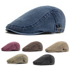 Béret Vintage en Denim Réglable Homme