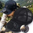 Casquette Solaire avec Ventilateur Intégré - Respirante et Rafraîchissante