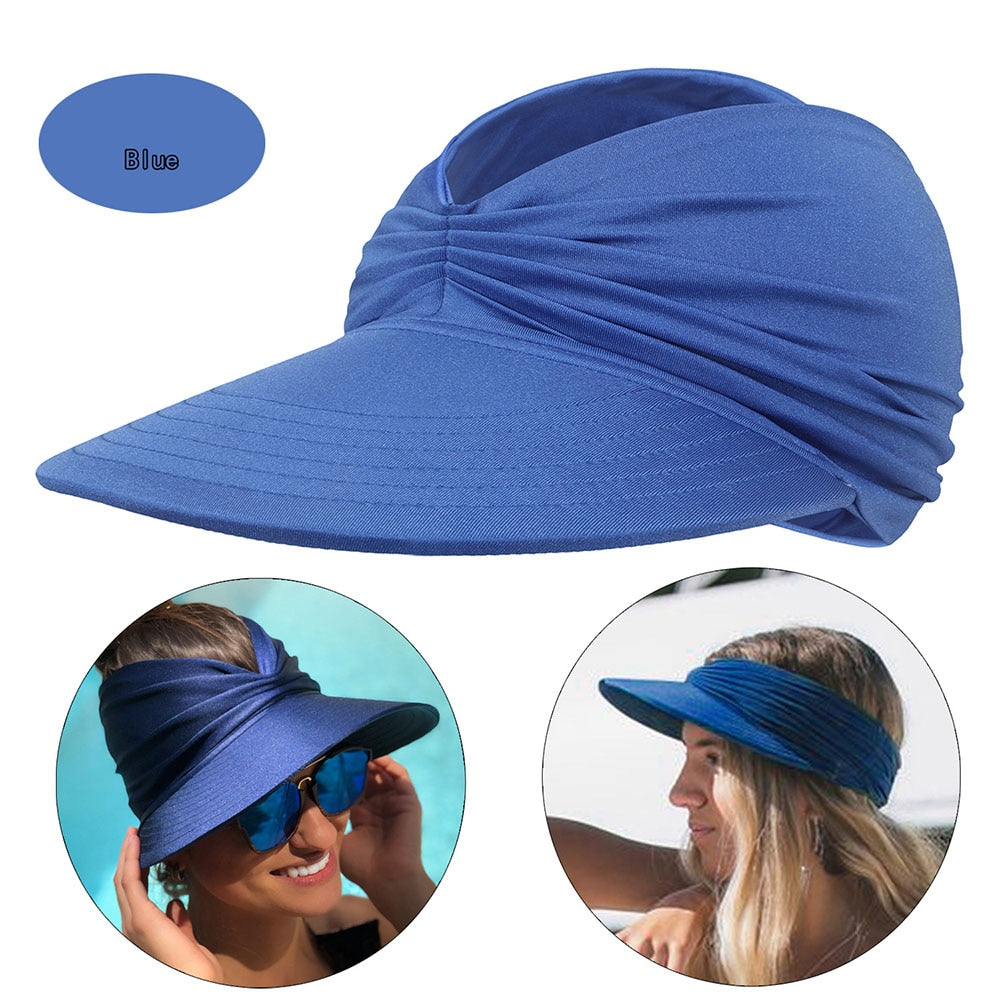 Visière large de plage tendance protection UV