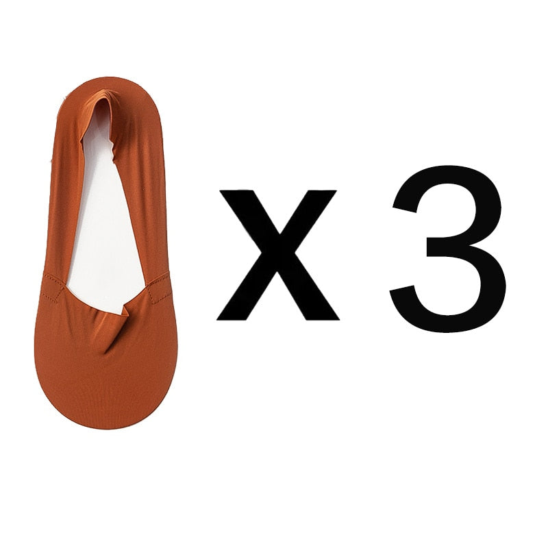 Chaussettes invisibles antidérapantes (3 paires)