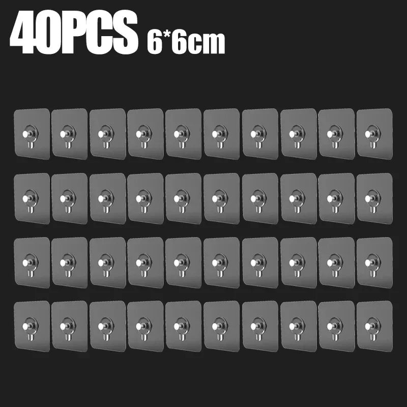 Lot de 40 Clous auto-adhésifs Fixation FORTE - Facile à installer