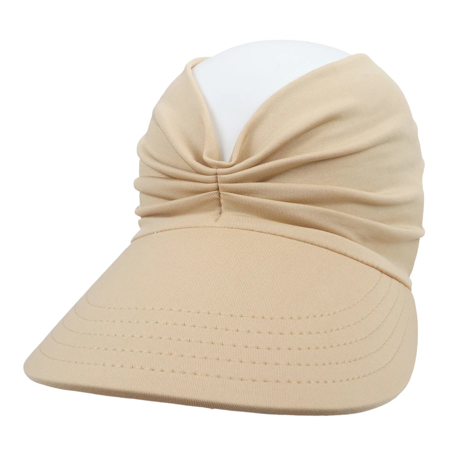Visera de playa para mujer, protección UV, ala ancha