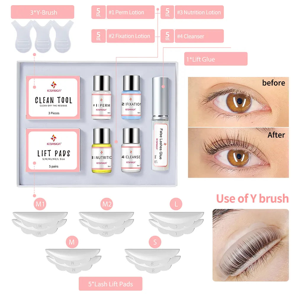 Kit de rehaussement semi-permanent pour cils