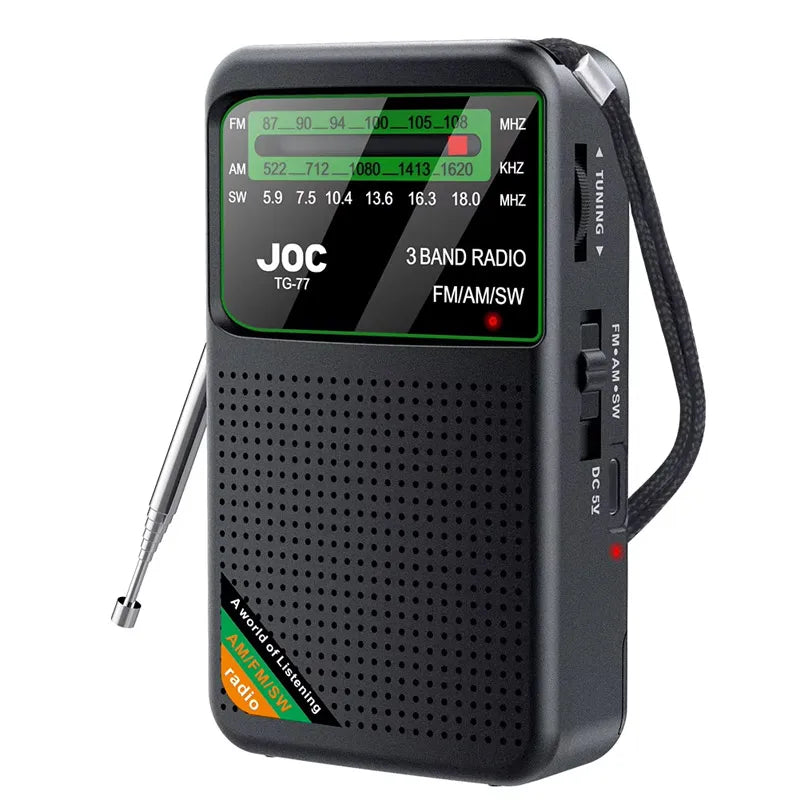 Radio de Poche 3 Bandes Rechargeable