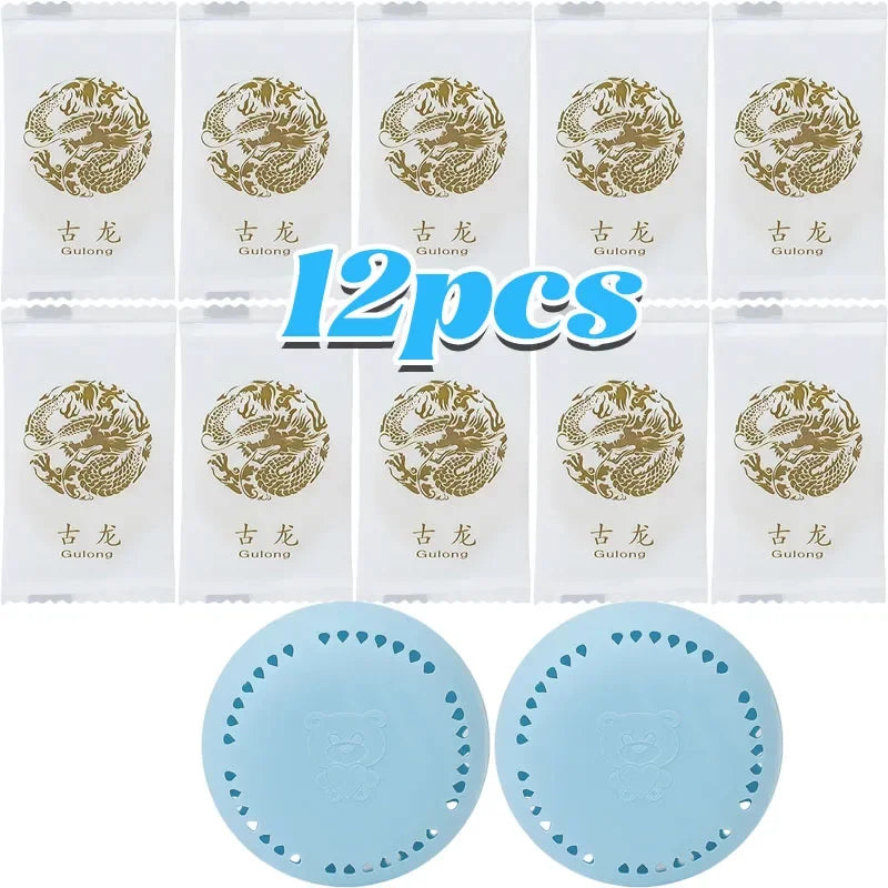 Lot de 12 Désodorisants Solides Aromatique – Parfum Longue Durée pour Salle de Bain, Chambre, Voiture, Armoire, Maison et Toilettes
