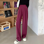 Pantalon décontracté ample taille haute
