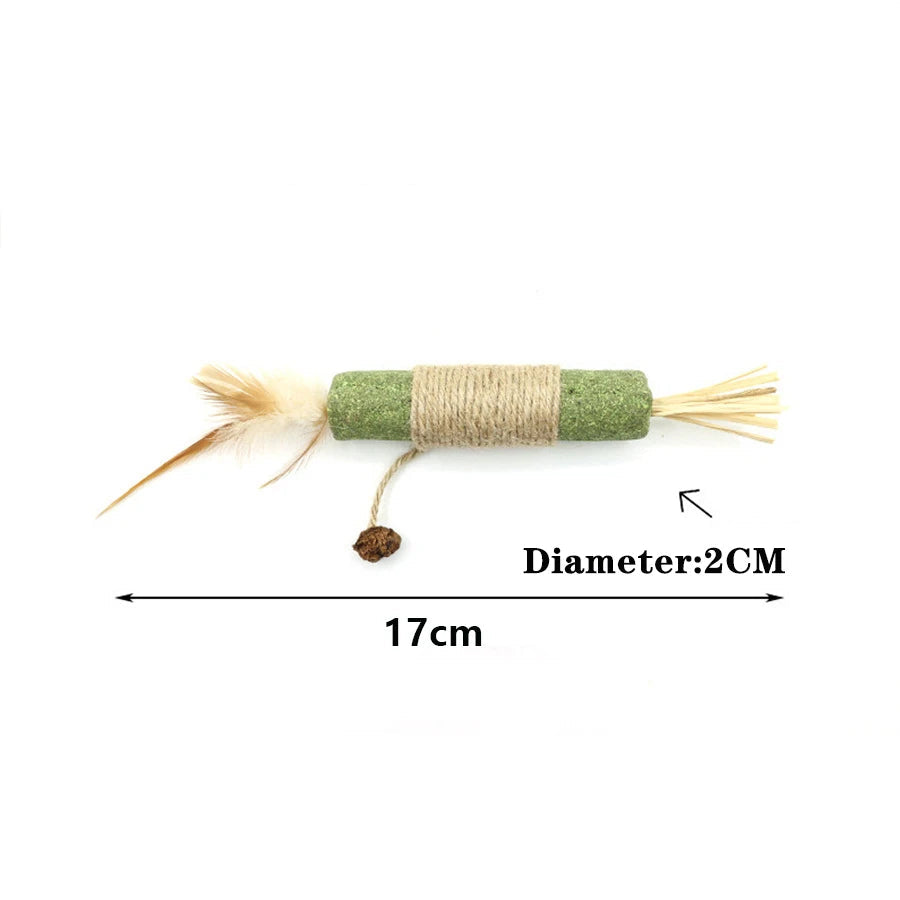 Balle Interactive Intelligente pour Chat - 1 Stick d'Herbe à Chat OFFERT