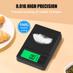 Mini Balance de Poche Rétro-Éclairée - 1KG MAX
