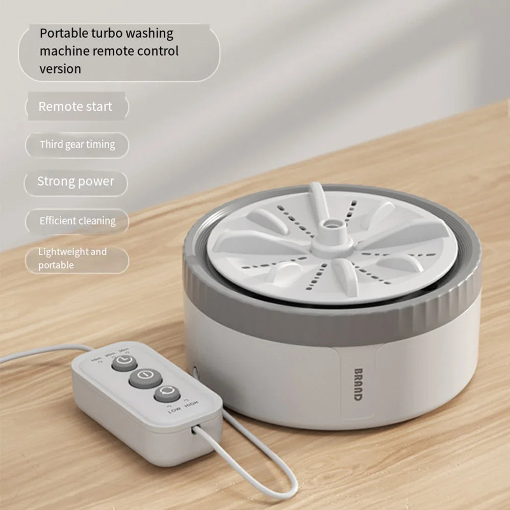 Mini Machine à Laver Rotative Ultrasonique Portable USB avec Télécommande