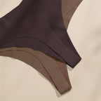 Ensemble bralette et culotte en soie glacée invisible