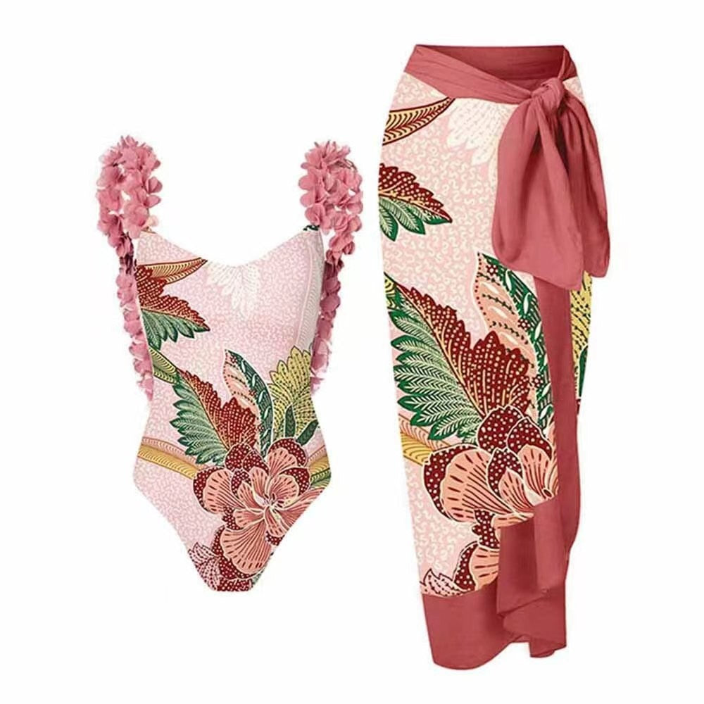 Maillot 1PC & Jupe longue