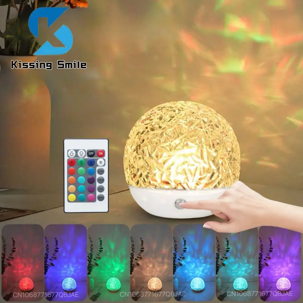 Boule Cristal LED Tactile – Éclairage Relaxant