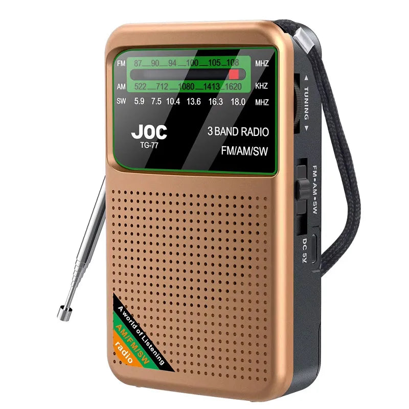 Radio de Poche 3 Bandes Rechargeable