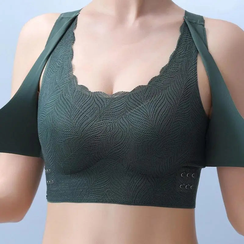 Soutien-gorge push-up en dentelle - Bandes croisées avant