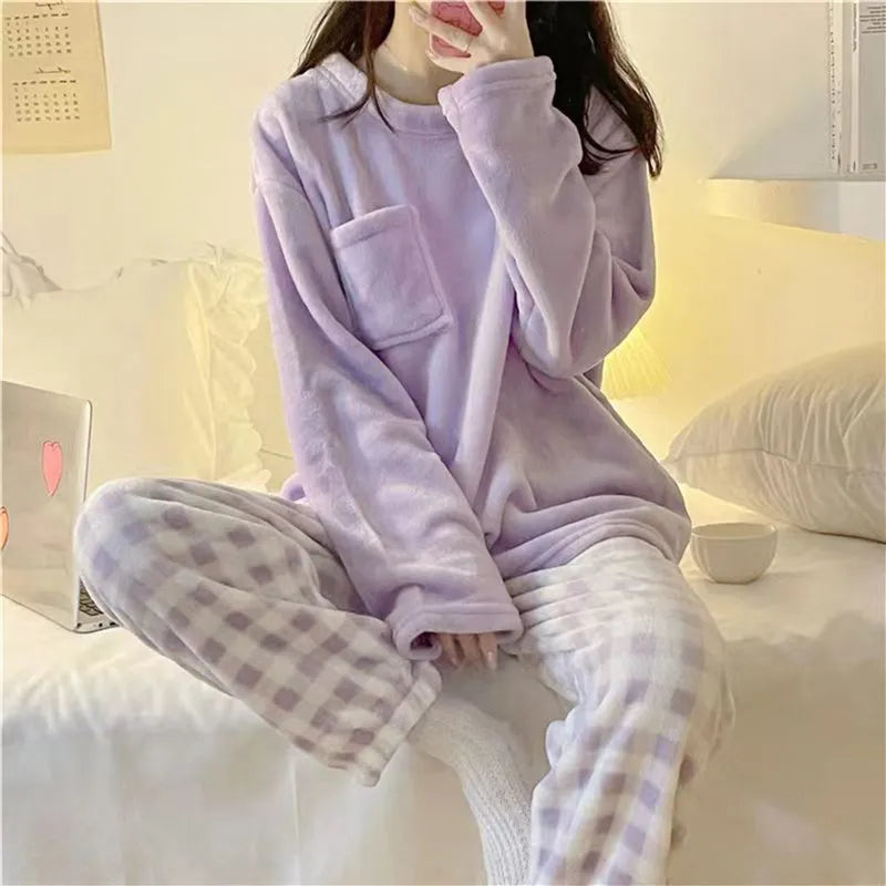 Women's ULTRA Warm Plaid Flannel Pyjamas