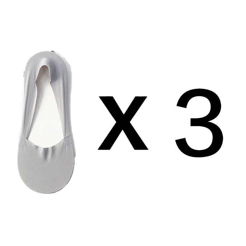 Chaussettes invisibles antidérapantes (3 paires)