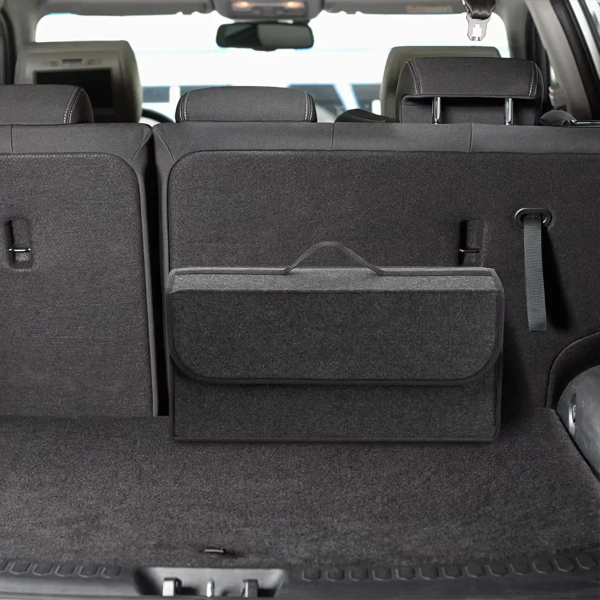 Boîte de Rangement en Feutrine avec Poignée pour Voiture