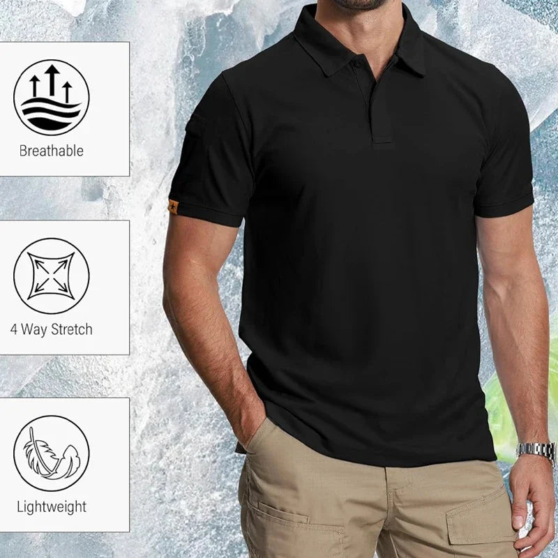 Polo Homme Classique Respirant - Streetwear Été