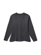 Cardigan Ajusté col V avec Crochet
