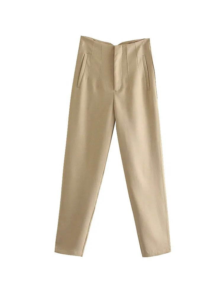 Pantalon élégant de Taille Haute pour femme