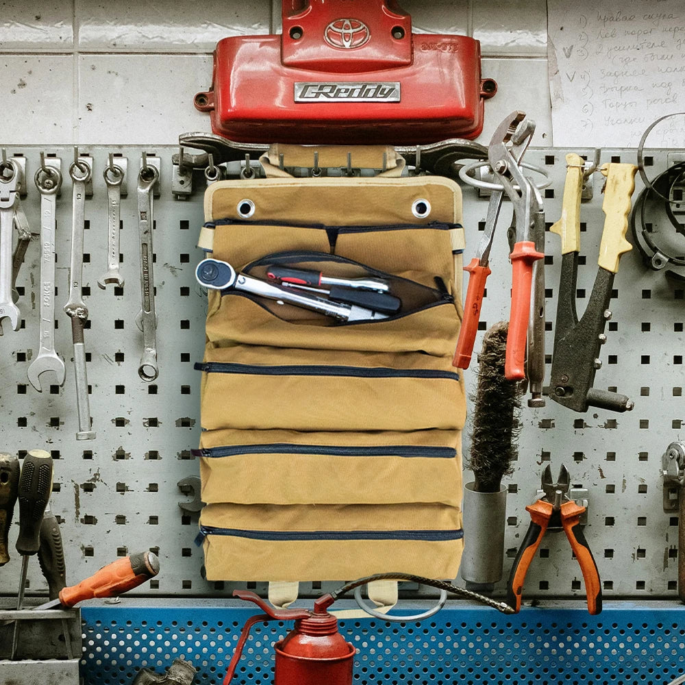 Sac à Outils Enroulable avec Poignée - 6 Trousses Détachables