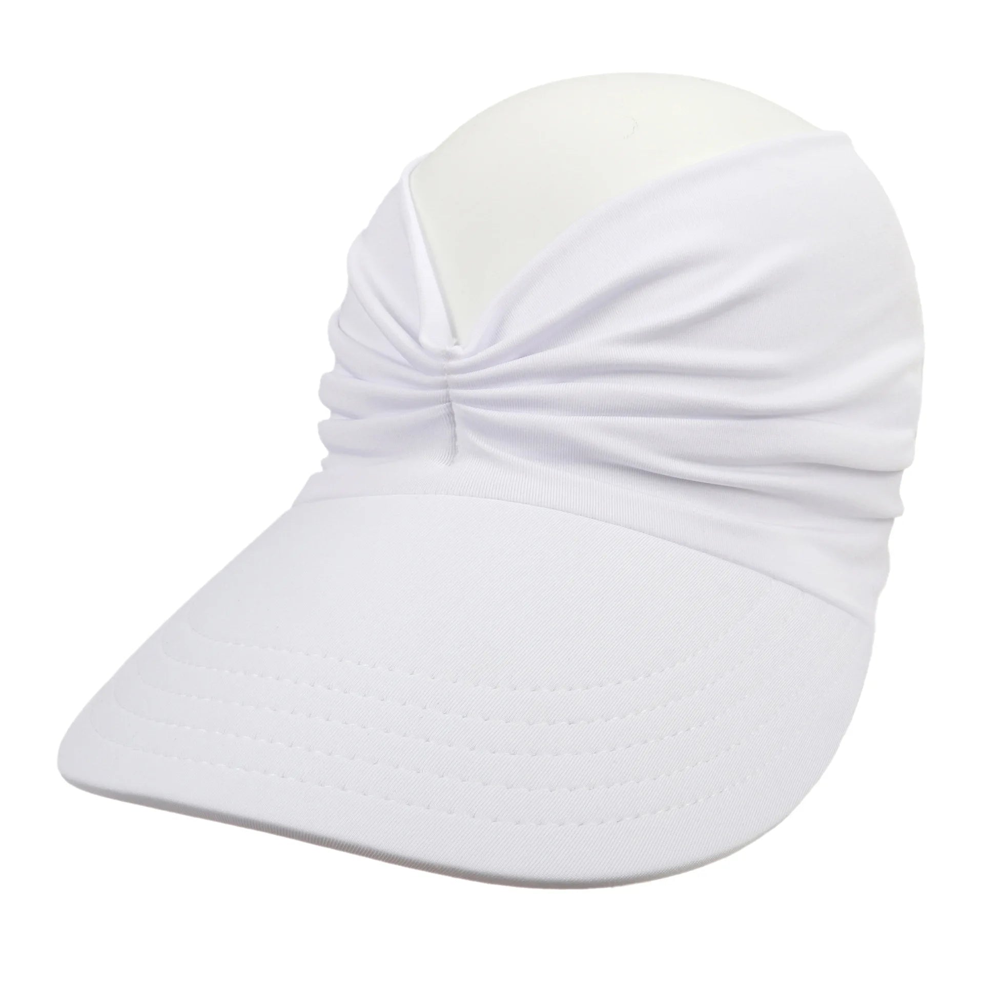 Visera de playa para mujer, protección UV, ala ancha