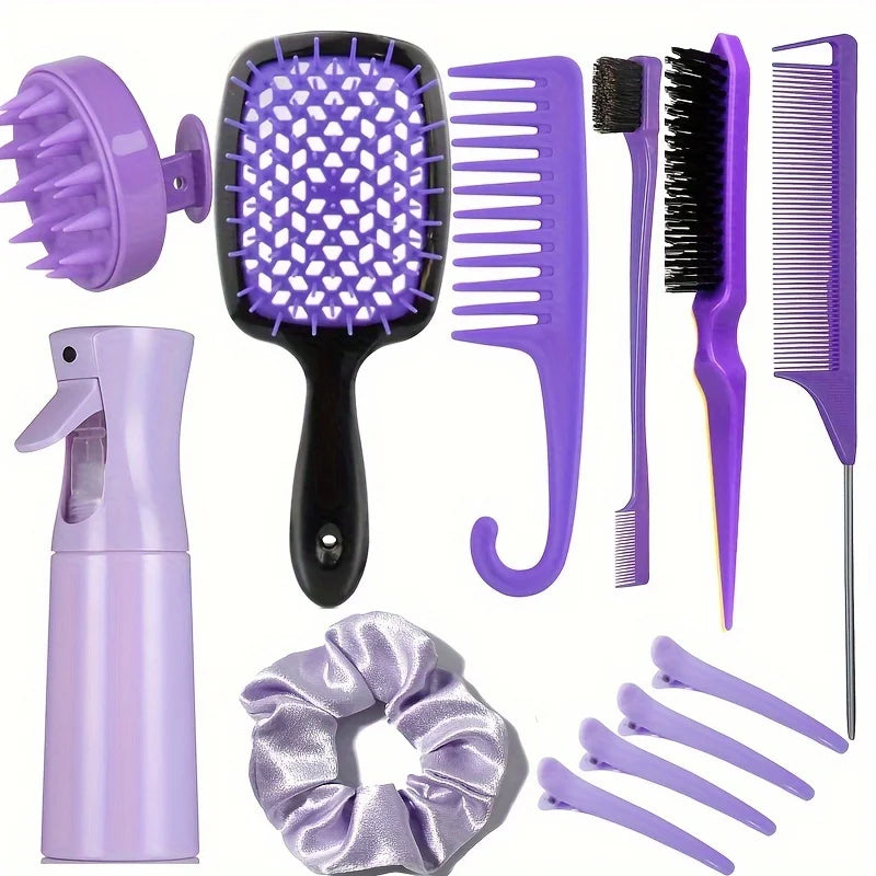 Ensemble de Peignes et Brosses pour Cheveux et Coiffure
