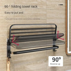 Porte-serviette pliant de salle de bain