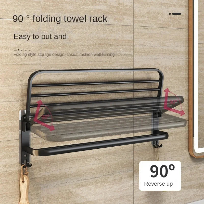 Porte-serviette pliant de salle de bain