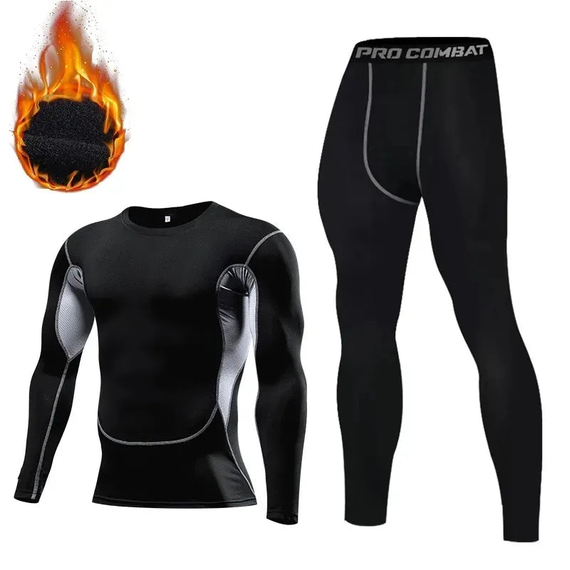 Sous-vêtements sportifs thermiques d'hiver pour Homme