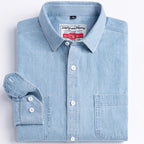 Chemise en Jean à Manches Longues Homme